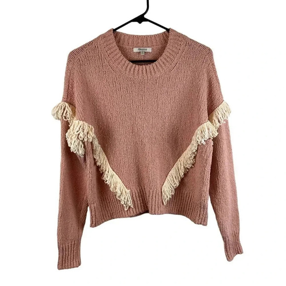 Madewell Montford Fringe Pullover Sweater XS New - Picture 8 of 15